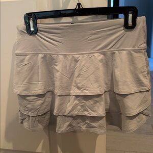 Light Gray Tiered Skirt